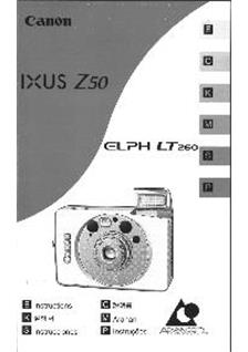 Canon Ixus Z 50 manual. Camera Instructions.